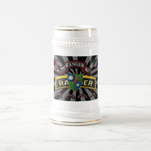 75. Ranger-Regiment Geschenk Stein Bierglas