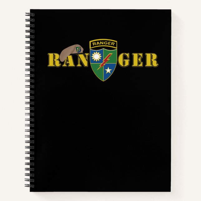 75. Ranger-Regiment  Notizbuch (Vorderseite)
