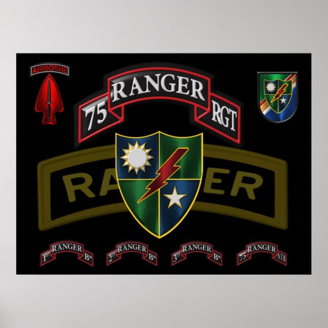 75. Ranger-Regiment  Poster (Vorne)