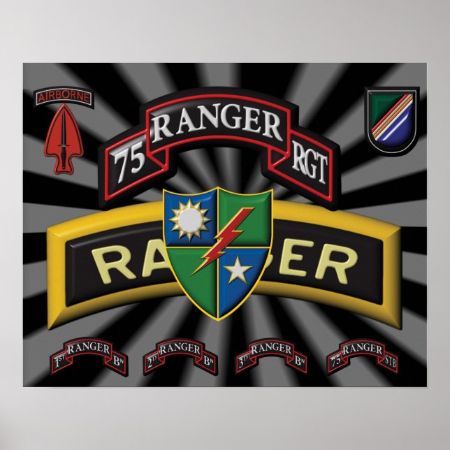 75. Ranger-Regiment  Poster (Vorne)