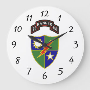 75. Ranger Regiment - Wall Clock Große Wanduhr