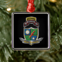 75. Ranger Regiment Weihnachten Ornament Aus Metall
