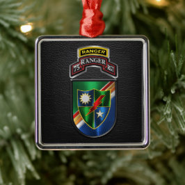 75. Ranger Regiment Weihnachten Ornament Aus Metall