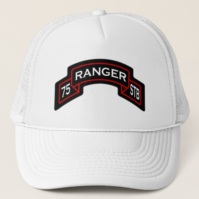 75. Ranger Rgt - Im Flugzeug - Special Troops scro Truckerkappe (Vorderseite)