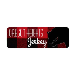 .75"x2.25" Business Product Tag Label Red Buffalo