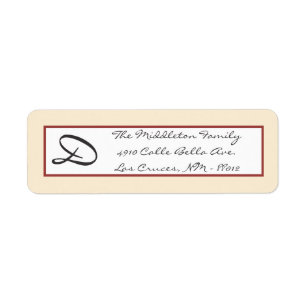 .75"x2.25" Rückgabesiegel Burberry Kariertes Geweb