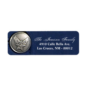 .75"x2.25" Rücksendeadresse Label Air Force Class