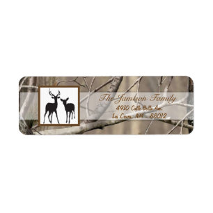 .75"x2.25" Rücksendeadresse Label Jäger Camouflage