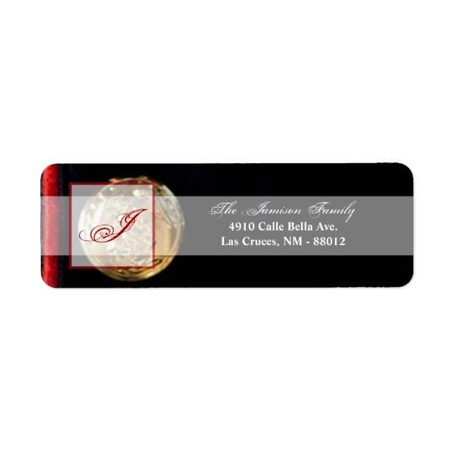 .75"x2.25" Rücksendeadresse Label Marine Dress Blu (Vorne)