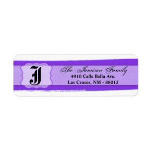 .75"x2.25" Rücksendeadresse Label Ombre Stripe Pur