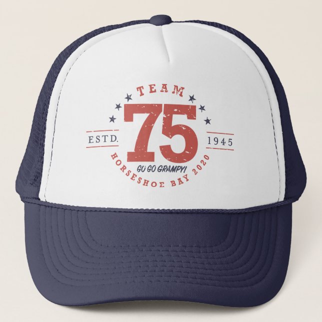 75e anniversaire Casquette (Devant)