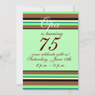 75e anniversaire Invitation