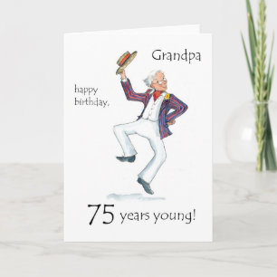 75e carte d'anniversaire pour un grand-père
