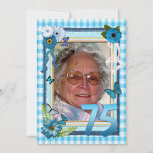 75e invitation à la fête d'anniversaire de la phot