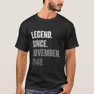 75th Birthday Funny 75 Year Old November 1948 Vint T-Shirt