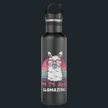 75th Birthday Llamazing Llama 75 Year Old Birthday Edelstahlflasche<br><div class="desc">Retro Vintage Style Birthday Gift Design Perfect To Pair With Shorts,  Leggings Or Jeans For A Casual Yet Trendy Look. Humorous Funny Humor Birthday Gift Outfit For Family Member,  Loved One Or Yourself. Matches Loads Of Clothes. GET YOURS TODAY!</div>