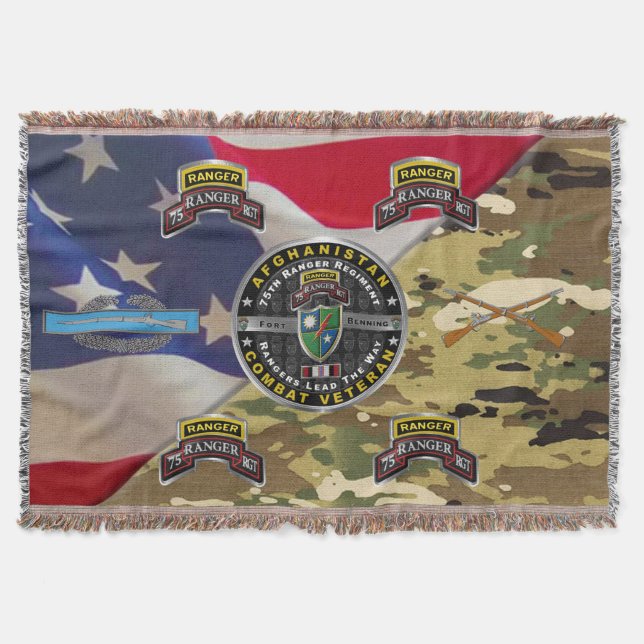 75th Ranger Regiment Afghanistan Veteran Decke (Vorderseite)