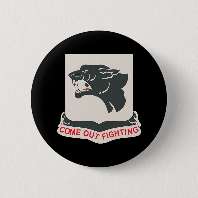 761. Tank-Bataillon - Schwarze Panther wo Txt Button (Vorderseite)