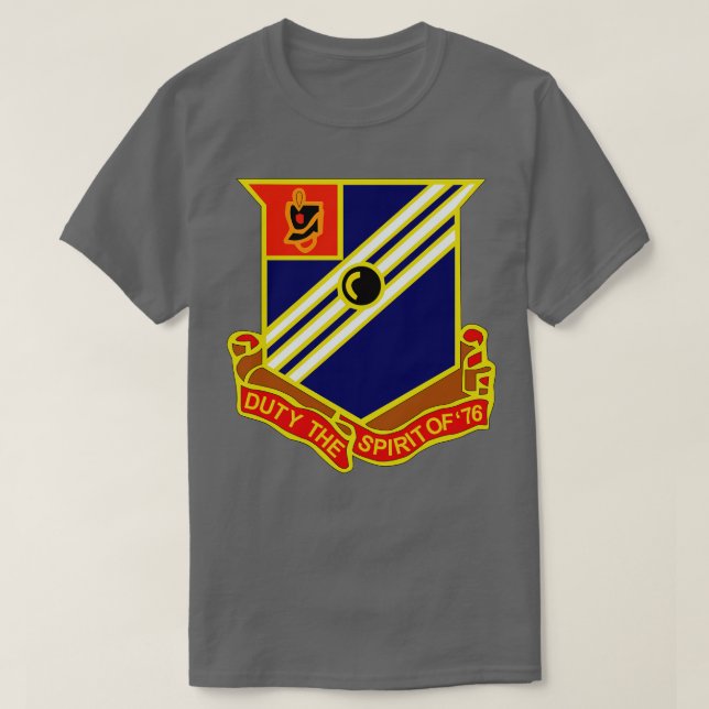 76. Field Artillery Regiment mit Txt X T-Shirt (Design vorne)