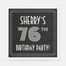 76. Geburtstagsparty: Art-Déco-Stil + Individuelle