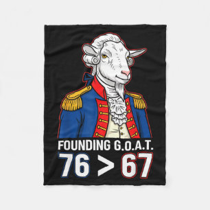 76 Größer als 67 George Washington Geschichte Spaß Fleecedecke
