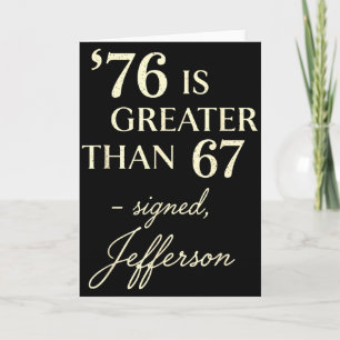 76 Größer Als 67 Thomas Jefferson Geschichte Spaß Karte