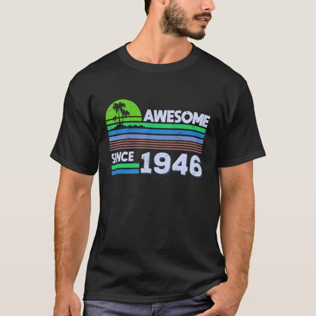 76 Jahre alte Männer Frauen Phantastisch seit 1946 T-Shirt (Vorderseite)
