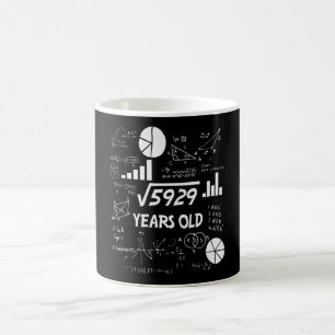 76 Jahre alter Tag Mathematiklehrer 76. Geburtstag Kaffeetasse
