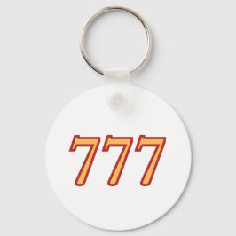 777 Angel Number Luck Schlüsselanhänger