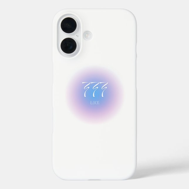 777 Glück iPhone 16 Hülle (Rückseite)