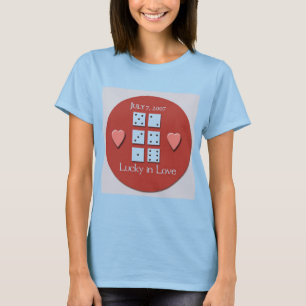 777 Hochzeit - Großes T-Shirt für Braut