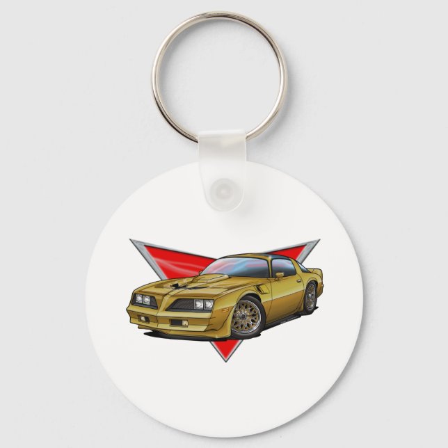 77-78 Gold Firebird Schlüsselanhänger (Vorderseite)