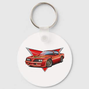 77-78 rotes Firebird TA Schlüsselanhänger
