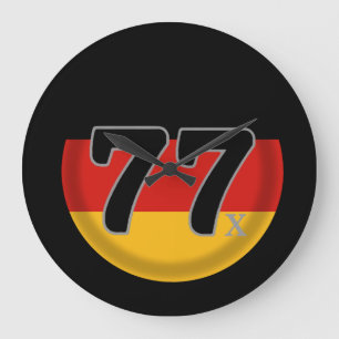 77 Deutschland Generation X Große Wanduhr