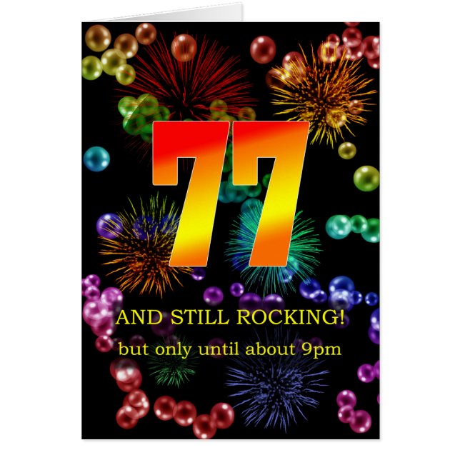 77. Geburtstag noch rocken (Vorne)