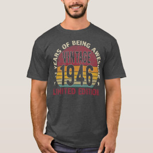 77. Geburtstagsgeschenke Männer Vintag 1946 77 Jah T-Shirt