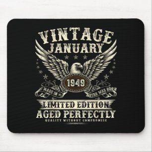77 Jahre alte Legende wurde im Januar 1949 geboren Mousepad