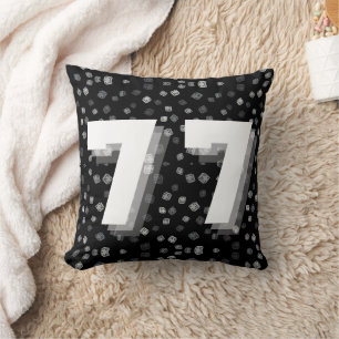 77 Sept Fois Coussins Noir & Blanc