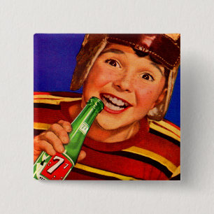 "77 Soda ad" der 1950er Button