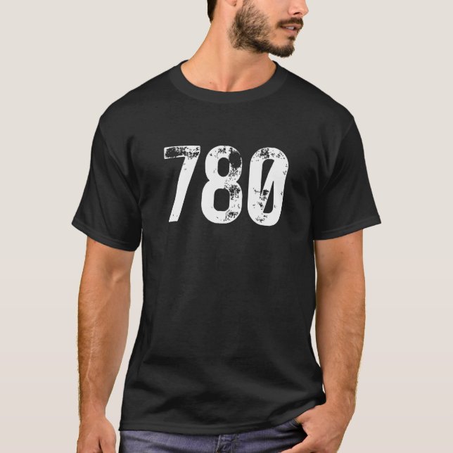 780 Area Code Edmonton AB Mobile Telephone Area Co T-Shirt (Vorderseite)