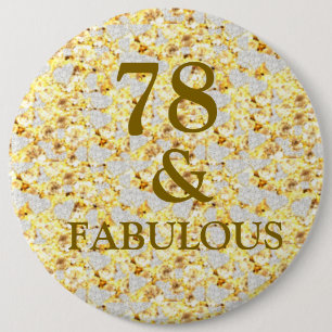78. Geburtstag Button