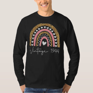 78. Geburtstag Vintag 1944 Rainbow Birthday T-Shirt