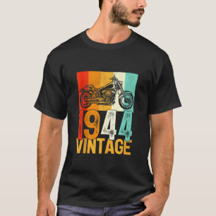 78 Jahre altes Retro-Motorrad Vintag 1944 78. T-Shirt