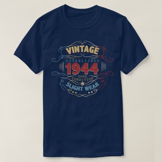 78 Jahre Vintag 1944 78. T-Shirt (Design vorne)