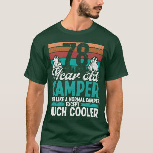 78-jähriger Camper Scouting Camping 78. Geburtstag T-Shirt