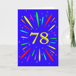 78e anniversaire carte d'explosion