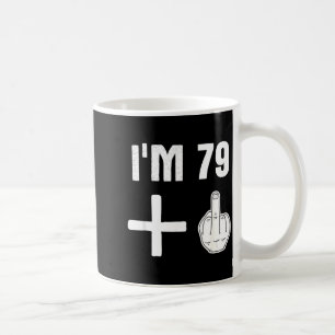 79 1 - Humor 80. Geburtstagszitat - Mittelfinger Kaffeetasse