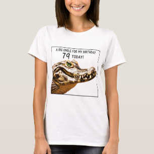 79. Geburtstag Alligator Lächeln T-Shirt