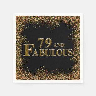 79. Geburtstag Serviette