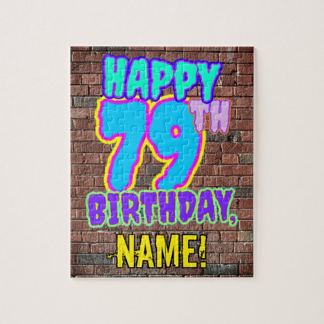 79. Geburtstag ~ Spaß, Urban Graffiti Inspiriert L (Vertikal)
